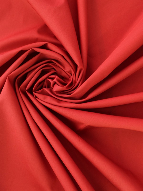 POPELINE ROSSO 100% COTONE