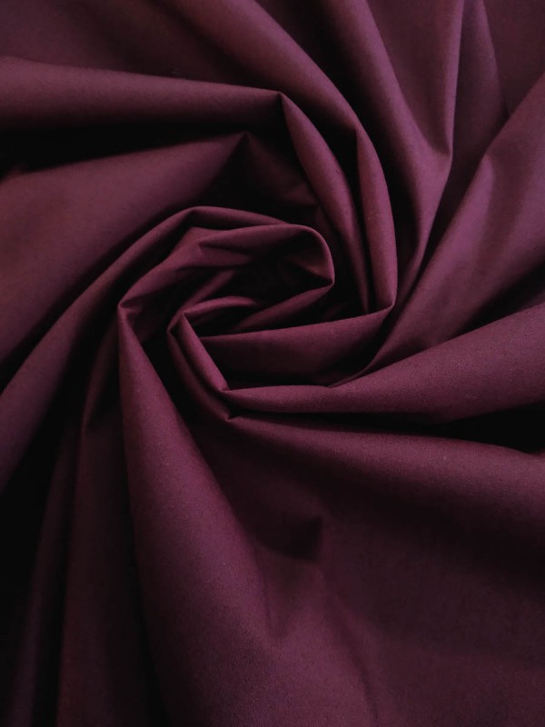 POPELINE BORDO 65% COT 29%PA 6%EA