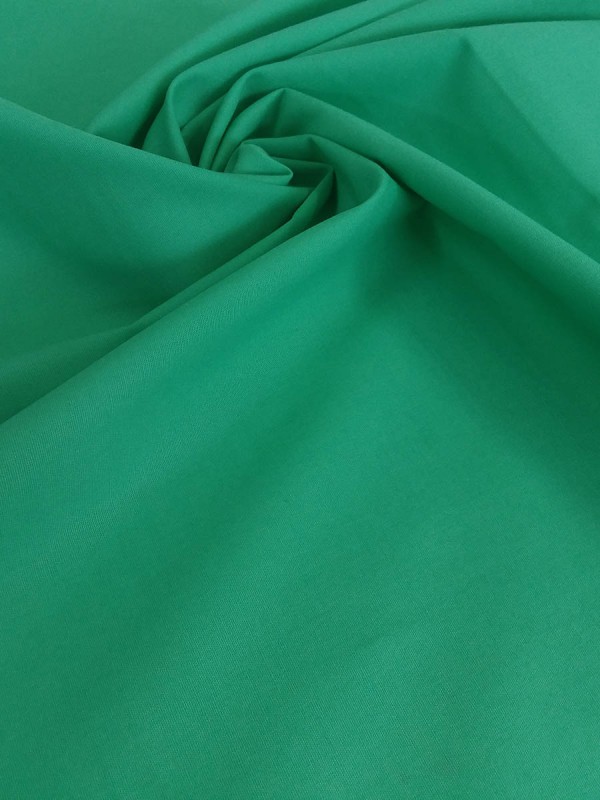 POPELINE VERDE 97% COTONE 3% EA