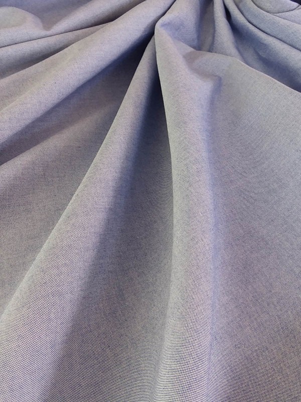 MICRO OXFORD AZZURRO DOPPIO RITORTO 100% COTONE