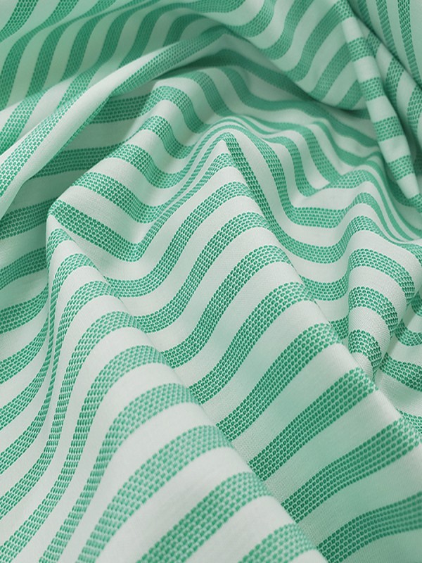POPELINE RIGA VERDE CHIARO 100% COTONE