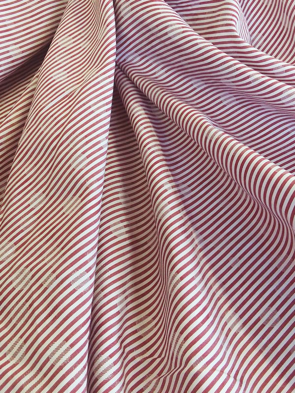 POPELINE RIGA BORDEAUX 100% COTONE