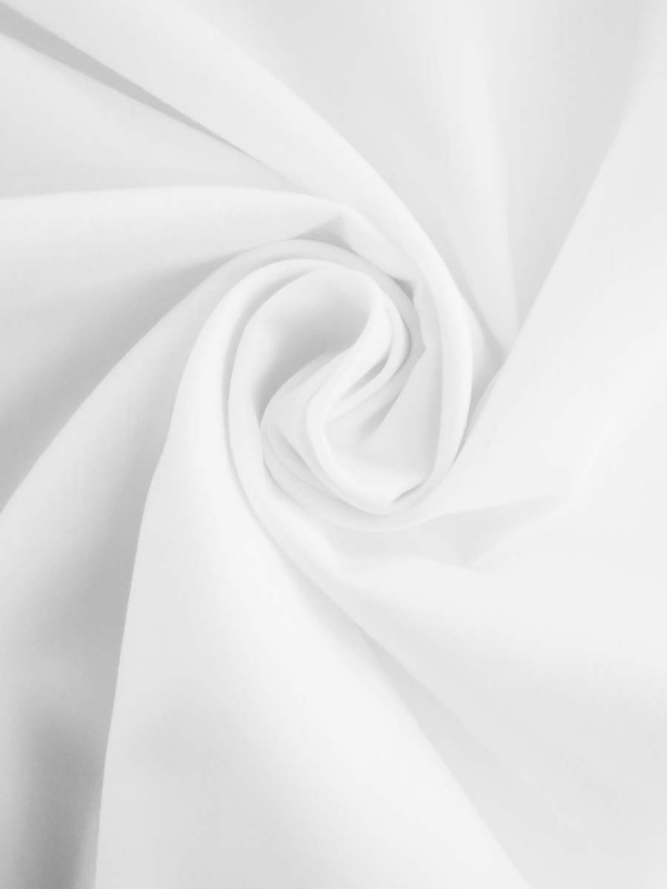 POPELINE RIGA  BIANCO TRAVELLER 100%COTONE