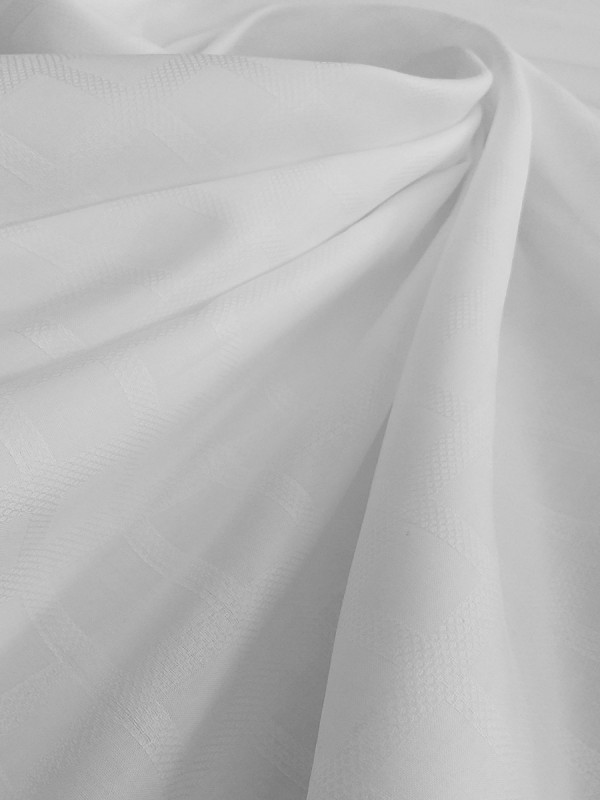 BIANCO QUADRI 100% COTONE